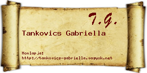 Tankovics Gabriella névjegykártya